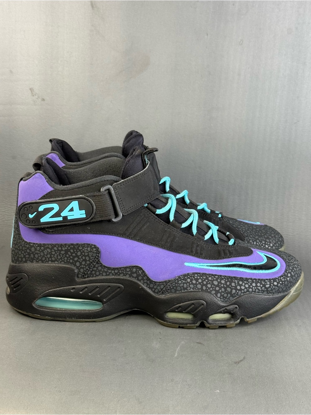 Nike Air Griffey Max 1 Purple Venom athletic sneaker shoes men’s size 13 - Picture 1 of 8